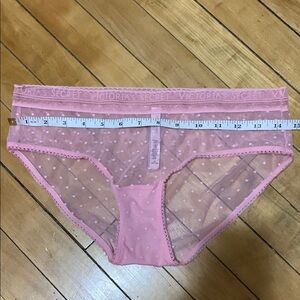 Victoria's Secret Pink Sheer Polka Dot Panties